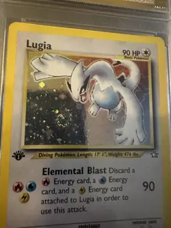 2000 Pokemon Neo Genesis Lugia Holo 1st Edition 9/111 PGC MINT 9 With Swirl! - Image 3