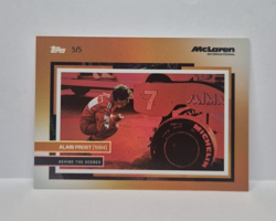Topps McLaren Racing 2025 | Alain Prost (1984) Behind The Scenes | Red /5 - Image 1