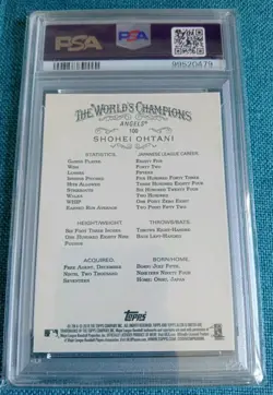 2018 Topps A&G Shohei Ohtani PSA 10 Rookie Allen & Ginter 🔥🔥 - Image 2