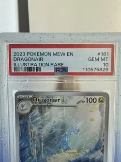 PSA 10 Dragonair 181/165 Illustration Rare Pokemon 151 GEM MINT SV151 - Image 3