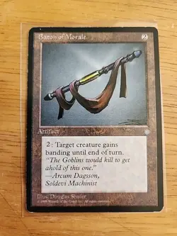 Baton of Morale - Ice Age - MTG Magic - Error Card - Misprint - Ink Misalign - Image 1