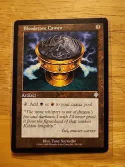 Bloodstone Cameo - Invasion - MTG Magic - Uncommon - Artifact - Image 1