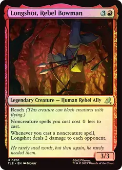 MTG FOIL Longshot, Rebel Bowman - Avatar: The Last Airbender Eternal #120 - Image 1