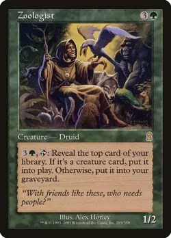 Odyssey Zoologist MTG Magic the Gathering LP - Image 1
