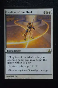 Magic The Gathering MTG LEYLINE OF THE MEEK Guildpact LP Lightly Played - Image 1