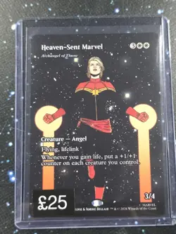 Heaven-Sent Marvel FULLART BORDERLESS FOIL MTG Marvel Super Heroes NM #53 - Image 1