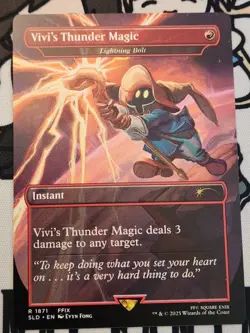 MTG Secret Lair - Final Fantasy - Lightning Bolt / Vivi's Thunder NM English - Image 1
