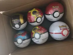 6x Pokemon TCG Pokeball Tins - 18 Booster Packs Factory Sealed Costco - Image 2