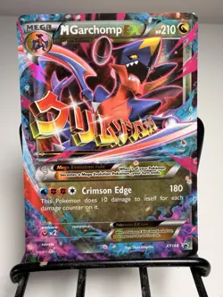 Pokemon M Garchomp EX XY168 Promo Holo Black Star LP - Image 4