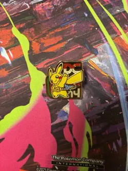 Pikachu Washington DC World Championships Pokemon Pin Badge Metal 2014 - Image 1