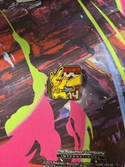 Pikachu Washington DC World Championships Pokemon Pin Badge Metal 2014 - Image 4