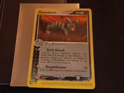 2003 Pokemon Houndoom EX Dragon 34/97 Non-Holo Uncommon Pokemon - Image 1