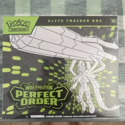 Pokemon TCG: Mega Evolution Perfect Order Elite Trainer Box Factory Sealed - Image 1