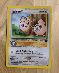 Pokemon - Igglybuff Black Star Promo # 36 NM - Image 1