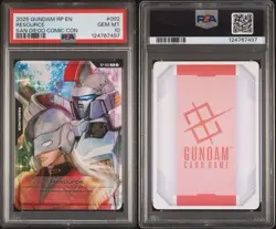 2025 SDCC Zechs Gundam Card Game FOIL Resource #002 SAN DIEGO COMIC CON PSA 10 - Image 3