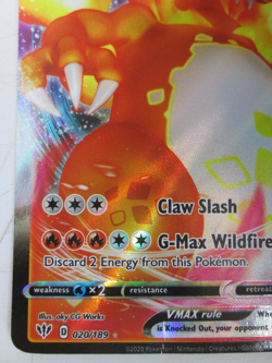 Pokemon Card Charizard VMAX (020/189) From The Sword & Shield: Darkness Ablaze - Image 5