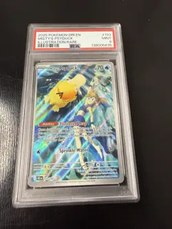 2025 POKEMON DRI EN-DESTINED RIVALS ILLUSTRATION RARE #193 MISTY'S PSYDUCK PSA 9 - Image 1