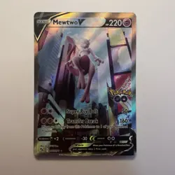 Mewtwo V (Alternate Full Art) 072/078 Pokemon GO Holo NM - Image 1