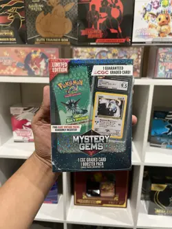 Pokemon Mystery Gems Graded Card With 1 Pack Inside 1 Random Graded Card - Image 1