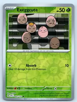 Exeggcute 002/191 Common Surging Sparks Pokemon Reverse Holo Near Mint - Image 1