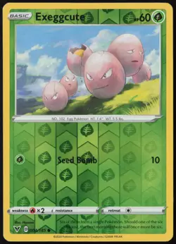 Exeggcute 004/185 Vivid Voltage Common Reverse Holo Pokemon NM - Image 1