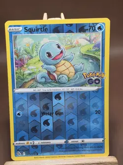 Squirtle Reverse Holo Common Pokemon GO 015/078 MP - Image 1