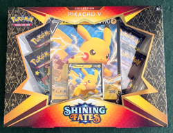 Pokemon TCG Shining Fates Pikachu V Collection Sealed Box 4 Packs New - READ - Image 1