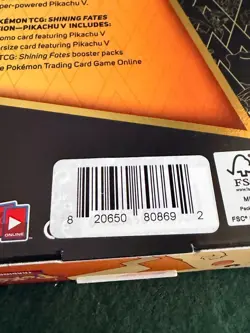 Pokemon TCG Shining Fates Pikachu V Collection Sealed Box 4 Packs New - READ - Image 3