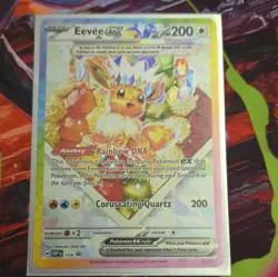 Pokemon TCG Prismatic Evolutions Eevee EX 174 Black Star Promo Card NM Condition - Image 1