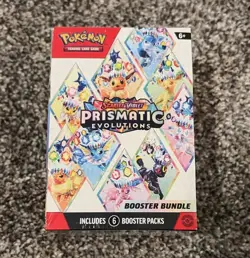 Factory Sealed Pokemon TCG Prismatic Evolutions Booster Bundle(6 Booster Packs) - Image 1