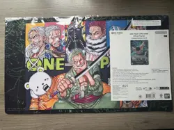 One Piece Card Game! Official Limited EditionVol.4 Roronoa Zoro Playmat & Promo - Image 1