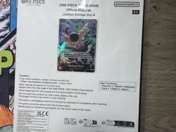 One Piece Card Game! Official Limited EditionVol.4 Roronoa Zoro Playmat & Promo - Image 2