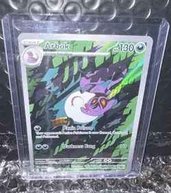 Arbok Illustration Rare 176/162 Temporal Forces RAW/NM Pokemon TCG - Image 1