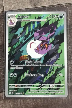 Arbok 176/162 Illustration Rare Holo Foil Pokemon Temporal Forces English NM - Image 1