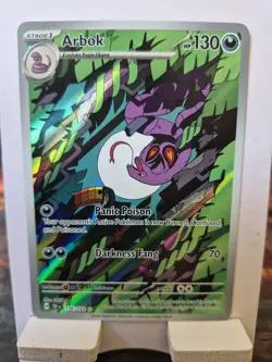 Pokemon TCG Arbok Illustration Rare Temporal Forces 176/162 NM/M Condition - Image 1