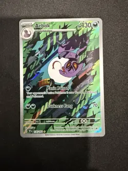 Pokemon TCG Cards Arbok 176/162 Temporal Forces Illustration Rare NM - Image 1
