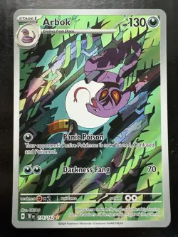 Pokemon Arbok Temporal Forces Holo Illustration Rare Full Art 176/162 (NM) - Image 1