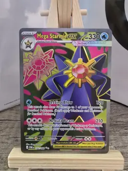 Pokemon TCG Mega Starmie EX 102/088 Perfect Order Secret Rare - Image 1