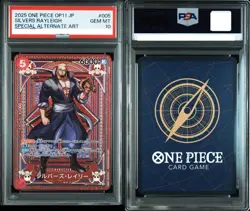 One Piece Card PSA10 Silvers Rayleigh OP09-005 OP11 SP Rare 2025 Japanese - Image 1
