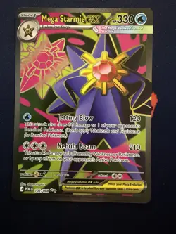 Pokemon TCG - Perfect Order 102/088 - Mega Starmie EX - Ultra Rare NM - Image 1