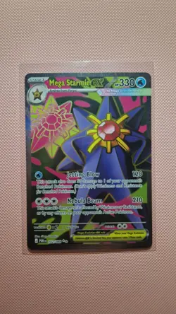 Mega Starmie EX 102/088 Perfect Order Ultra Rare Full Art Holo Pokemon - Image 1