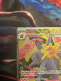 Pokemon TCG Mega Starmie EX 102/088 Full Art Perfect Order Pack Fresh Mint - Image 3