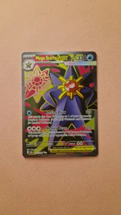 Mega Starmie EX 102/088 Secret Rare Full Art Holo Perfect order Pokemon TCG EN - Image 1