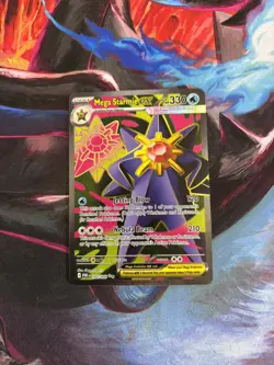 Pokemon TCG Mega Starmie Ex 102/088 Perfect Order Ultra Rare NM Card - Image 1