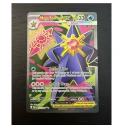 Pokemon TCG Mega Starmie EX Secret Rare Holo 330 HP 102/088 EN Perfect Order - Image 1