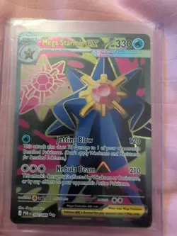 Pokemon TCG Mega Starmie EX 102/088 Full Art Perfect Order Pack Fresh Mint - Image 1