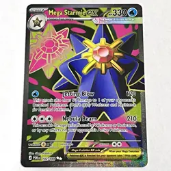 Pokemon Mega Starmie ex • 102/088 • Ultra Rare • Perfect Order MINT - Image 1