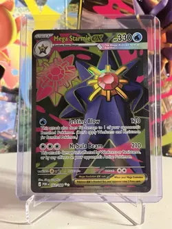 Pokemon TCG Mega Starmie EX 102/088 Full Art Perfect Order Pack Fresh Mint - Image 1