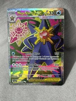 Pokemon TCG Mega Starmie EX 102/088 Full Art Perfect Order Pack Fresh Mint - Image 1