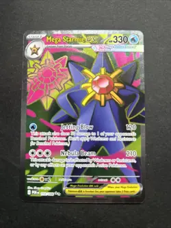 Pokemon TCG Mega Starmie EX 102/088 Full Art Perfect Order NM - Image 1